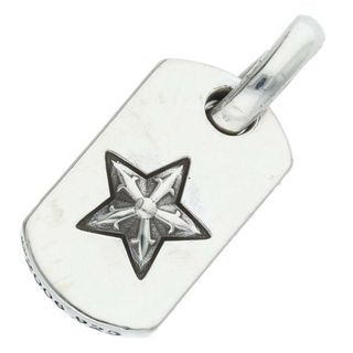 クロムハーツ(Chrome Hearts)のクロムハーツ  D/T TNY STAR/タイニードッグタグスター チャーム/シルバーネックレストップ メンズ(ネックレス)