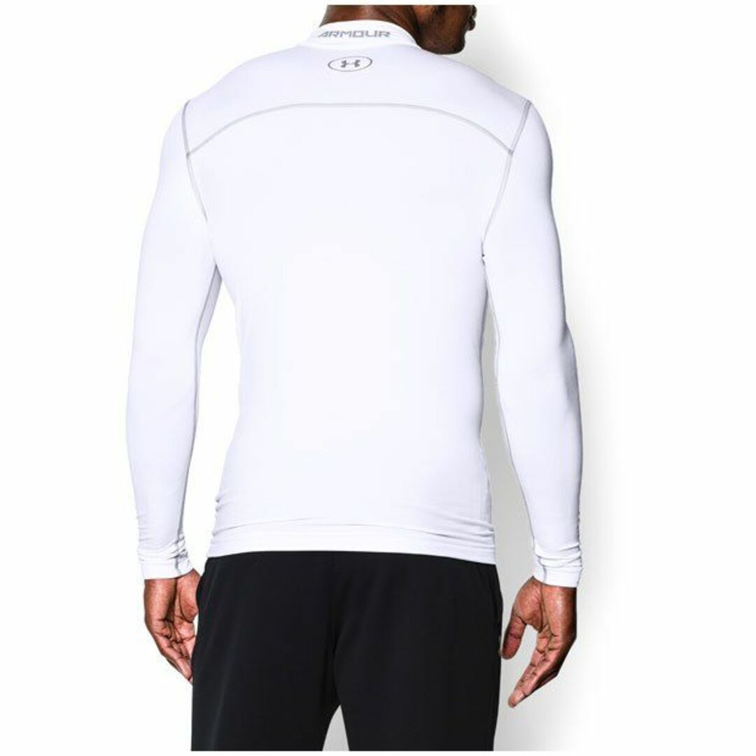 UNDER ARMOUR(アンダーアーマー)のアンダーアーマー 長袖 モック M MD 新品 白 ホワイト シャツ インナー メンズのトップス(Tシャツ/カットソー(七分/長袖))の商品写真