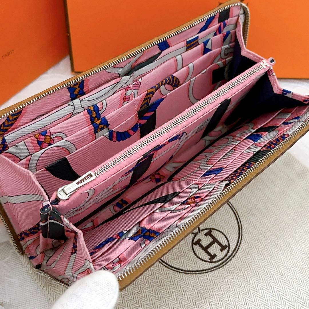 エルメス　HERMES シルクイン　長財布　極美品