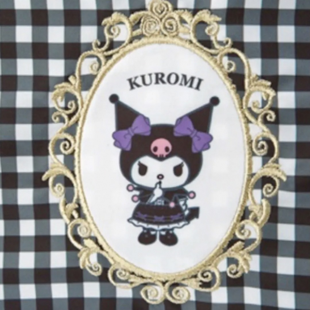 サンリオ(サンリオ)のKUROMI クロミ トートバッグ リバーシブル 肩がけ A4サイズ レディースのバッグ(トートバッグ)の商品写真