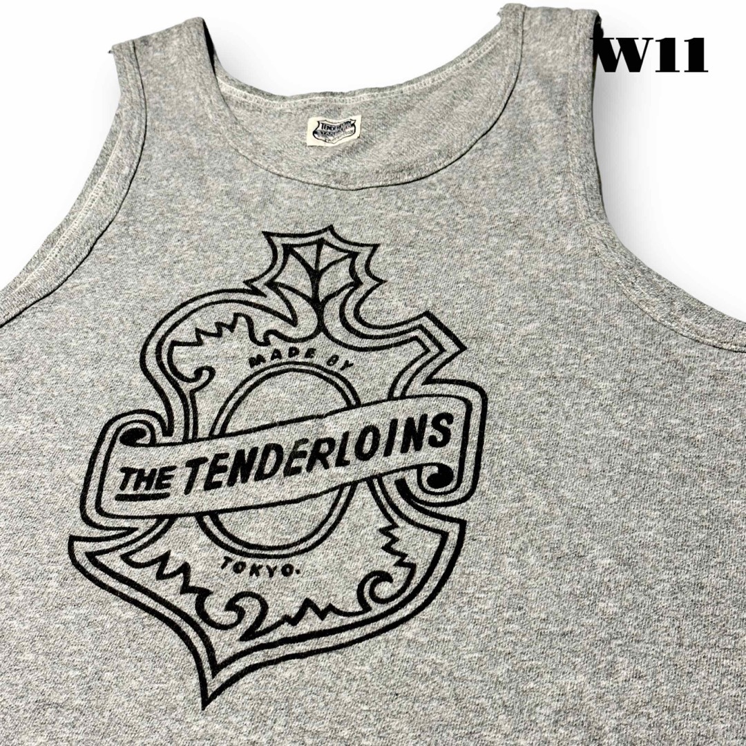 TENDERLOIN(テンダーロイン)の絶版！ TENDERLOIN タンクトップ ノースリーブ 半袖 グレー 灰色 M メンズのトップス(タンクトップ)の商品写真