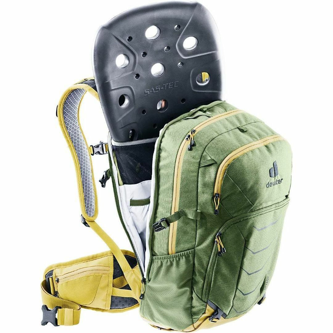 Deuter(ドイター)の【新品】ドイター アタック20（カーキ×ターメリック）バッグ(バックパック) スポーツ/アウトドアの自転車(バッグ)の商品写真