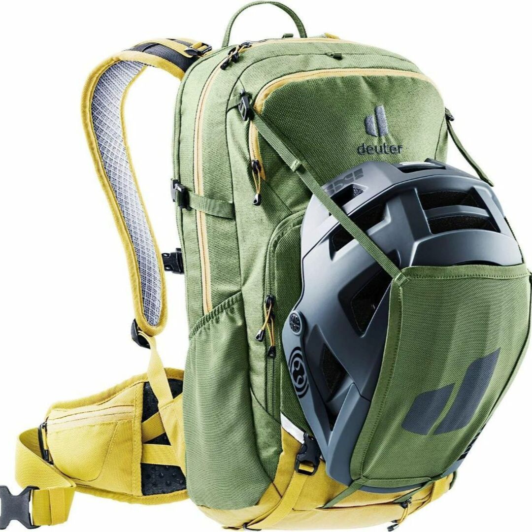 Deuter(ドイター)の【新品】ドイター アタック20（カーキ×ターメリック）バッグ(バックパック) スポーツ/アウトドアの自転車(バッグ)の商品写真