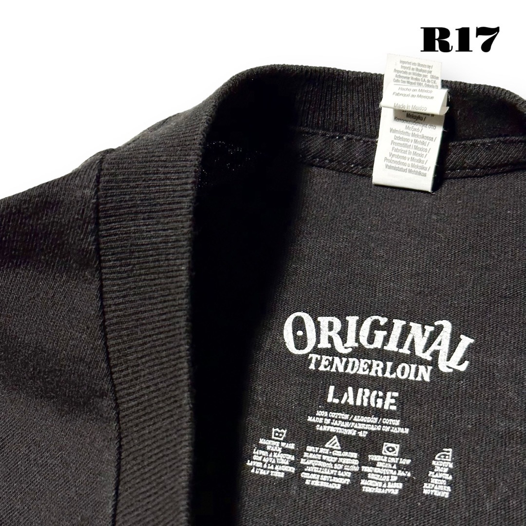 TENDERLOIN(テンダーロイン)の希少品！ TENDERLOIN TEE PAC 半袖 Tシャツ ブラック 黒 L メンズのトップス(Tシャツ/カットソー(半袖/袖なし))の商品写真