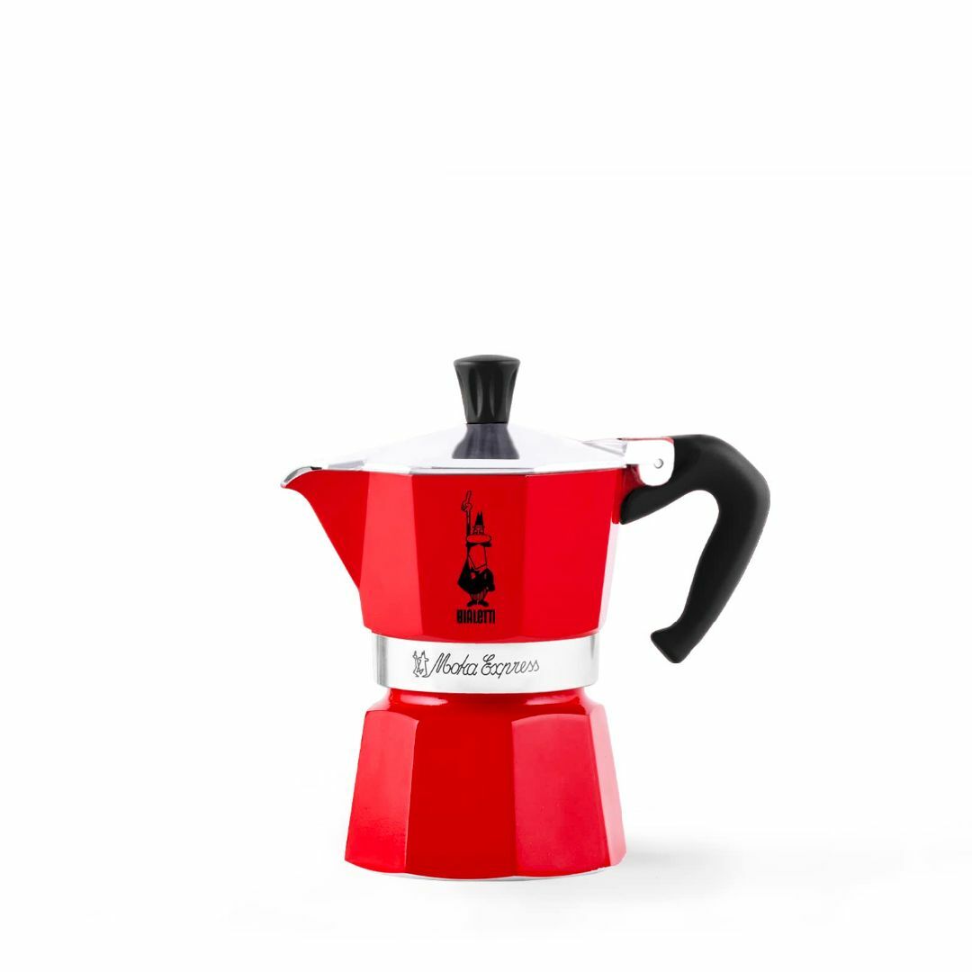 【色: Passion Red】Bialetti エスプレッソメーカー 3-Cuキッチン/食器