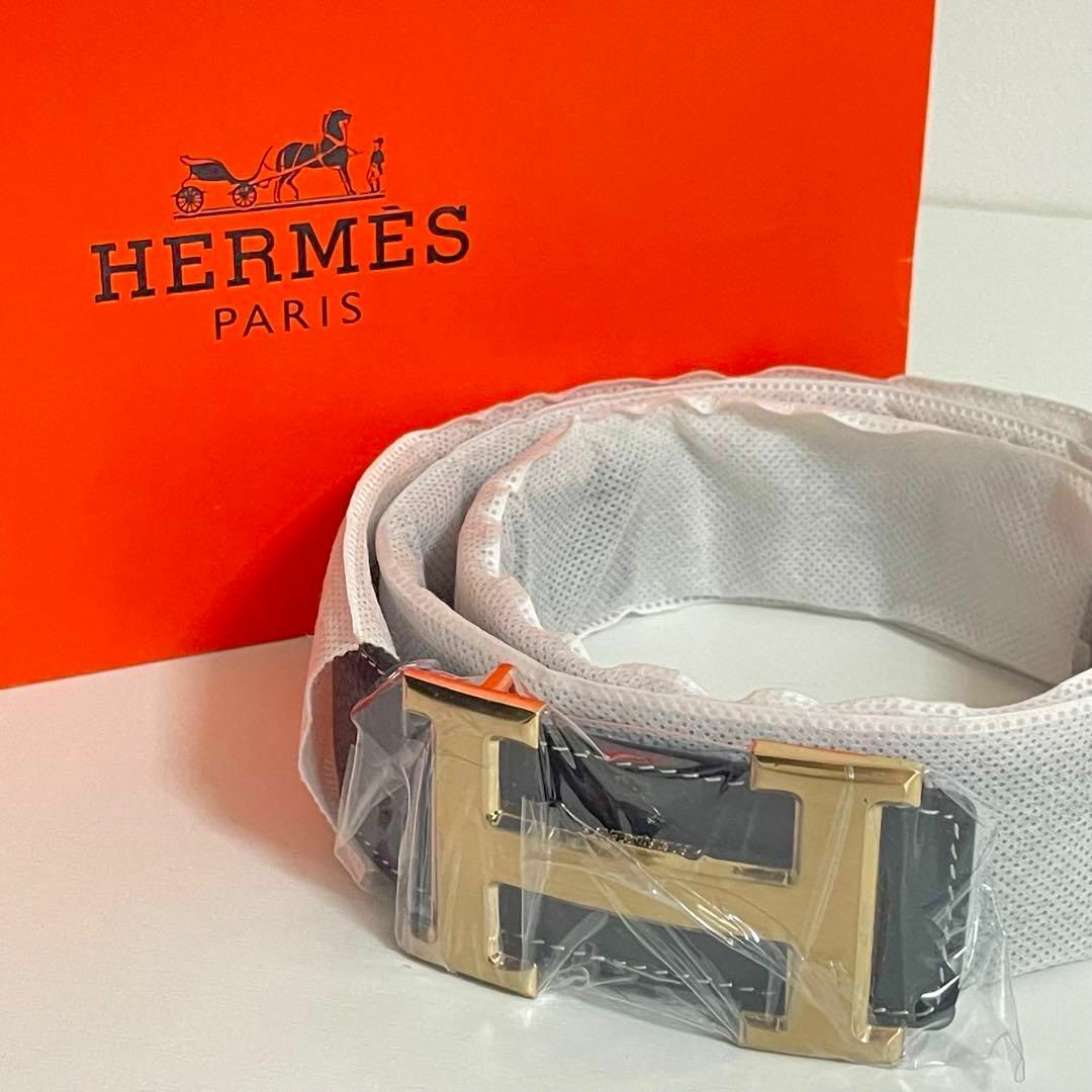 【新品未使用】☆HERMES☆ベルト コンスタンス Hバックル ブラック 黒