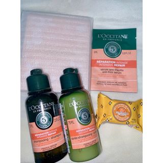 ロクシタン(L'OCCITANE)のロクシタン　ヘアシャンプー&ヘアコンディショナー　バスボム　ノベルティミラー付き(シャンプー/コンディショナーセット)