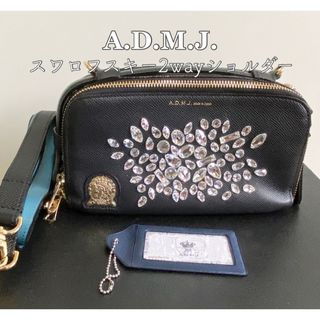 ADMJ スワロフスキー♡ADMJ パイソン♡ADMJ　ウォレットショルダー限定