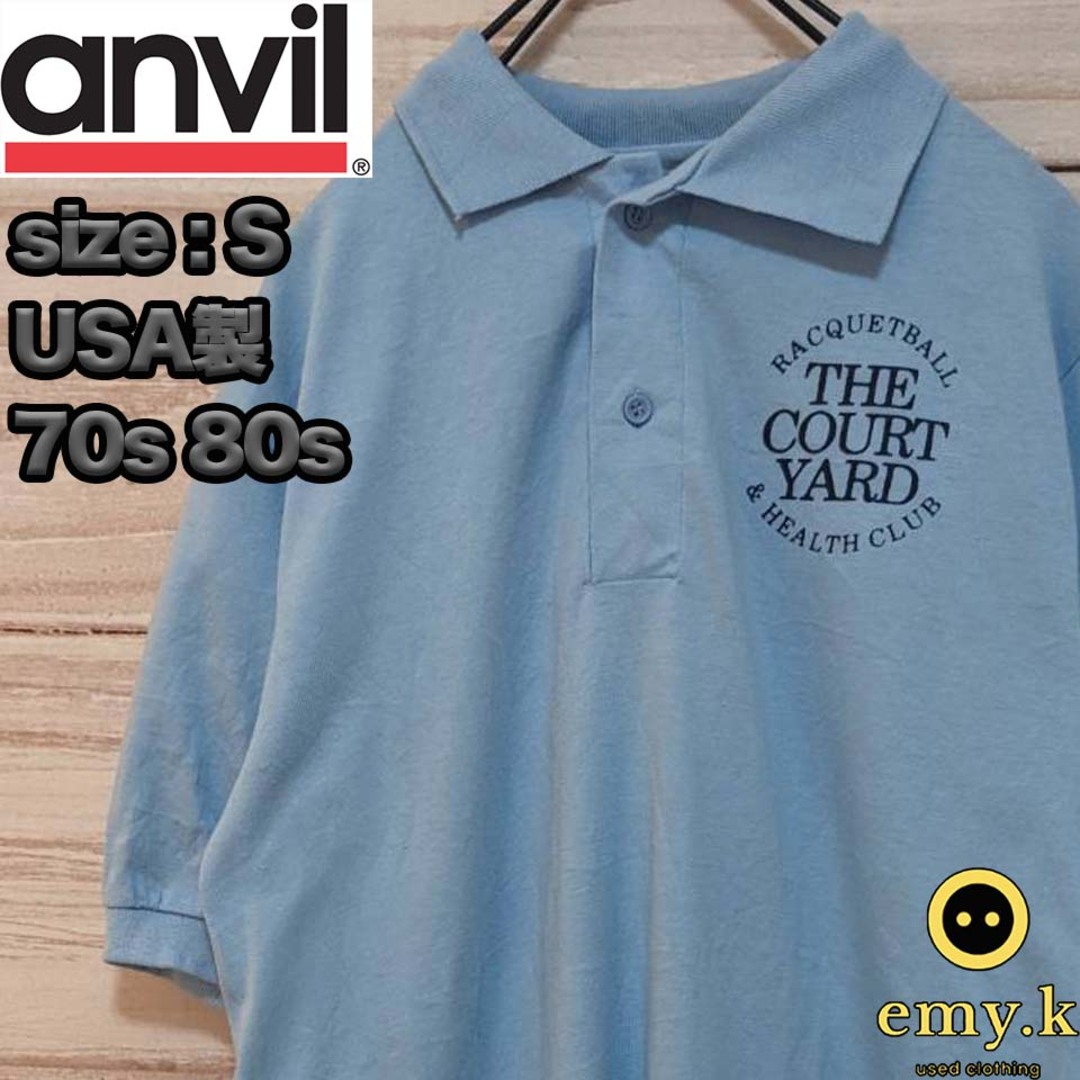 anvil アンビル　ポロシャツ　USA製　70s 80s ビンテージ