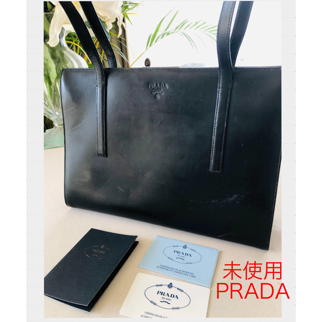 未使用☆PRADA プラダ ショルダーバッグ☆レザーバッグ