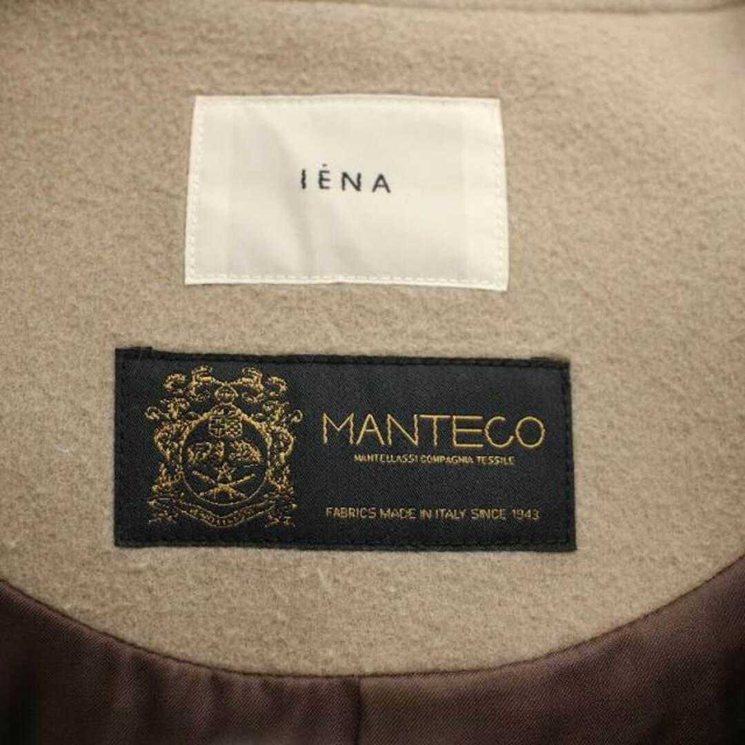 イエナ IENA 19AW MANTECOノーカラーコート 36 S ベージュ - その他