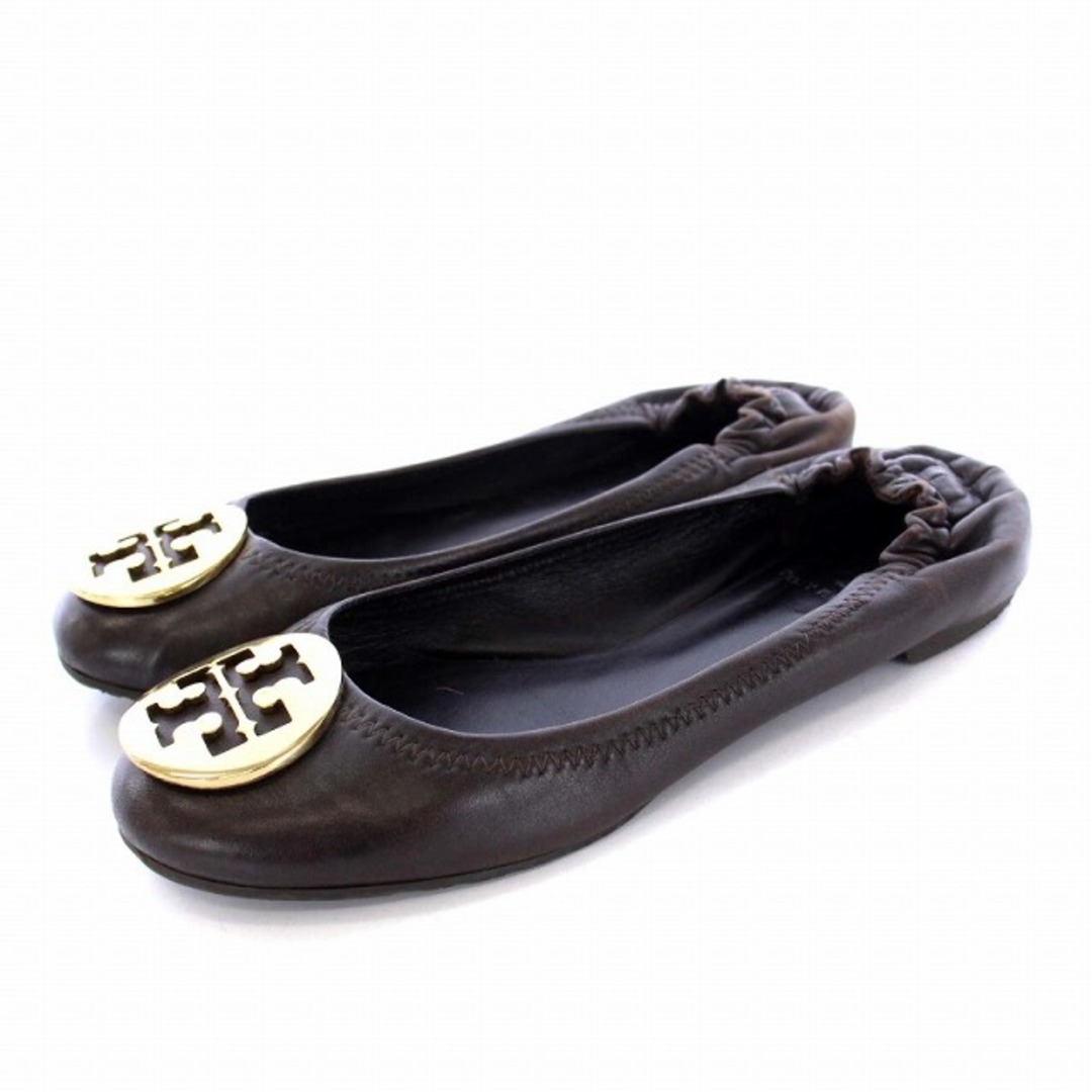 Tory Burch(トリーバーチ)のトリーバーチ バレエシューズ パンプス フラット ロゴプレート ゴールド金具 レディースの靴/シューズ(バレエシューズ)の商品写真