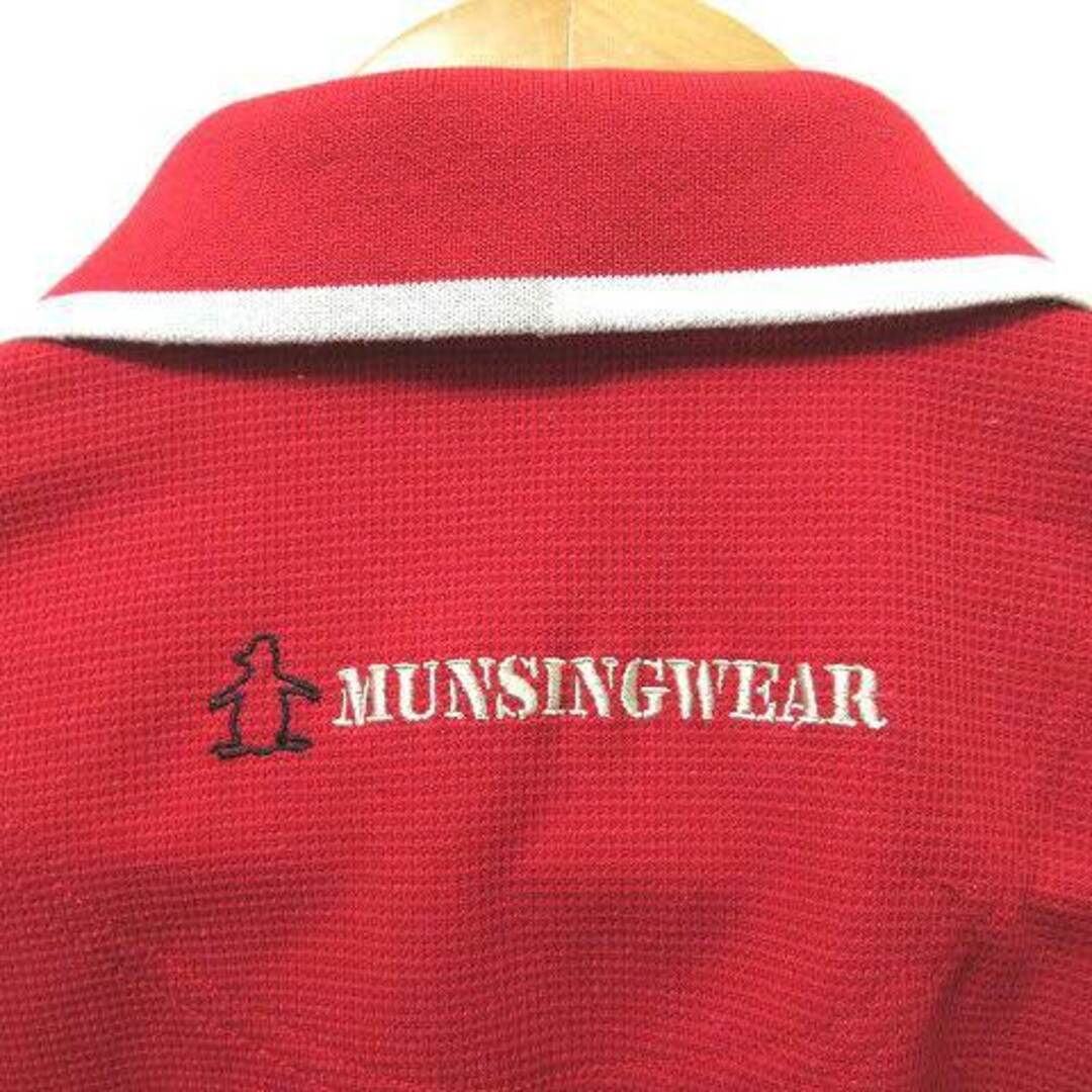 Munsingwear(マンシングウェア)のマンシングウェア グランドスラム ポロシャツ 半袖 ゴルフ 赤 L ■GY08 スポーツ/アウトドアのゴルフ(ウエア)の商品写真
