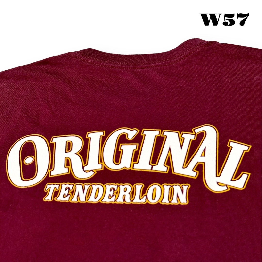 希少品！ TENDERLOIN TEE 半袖 Tシャツ バーガンディー 赤 M