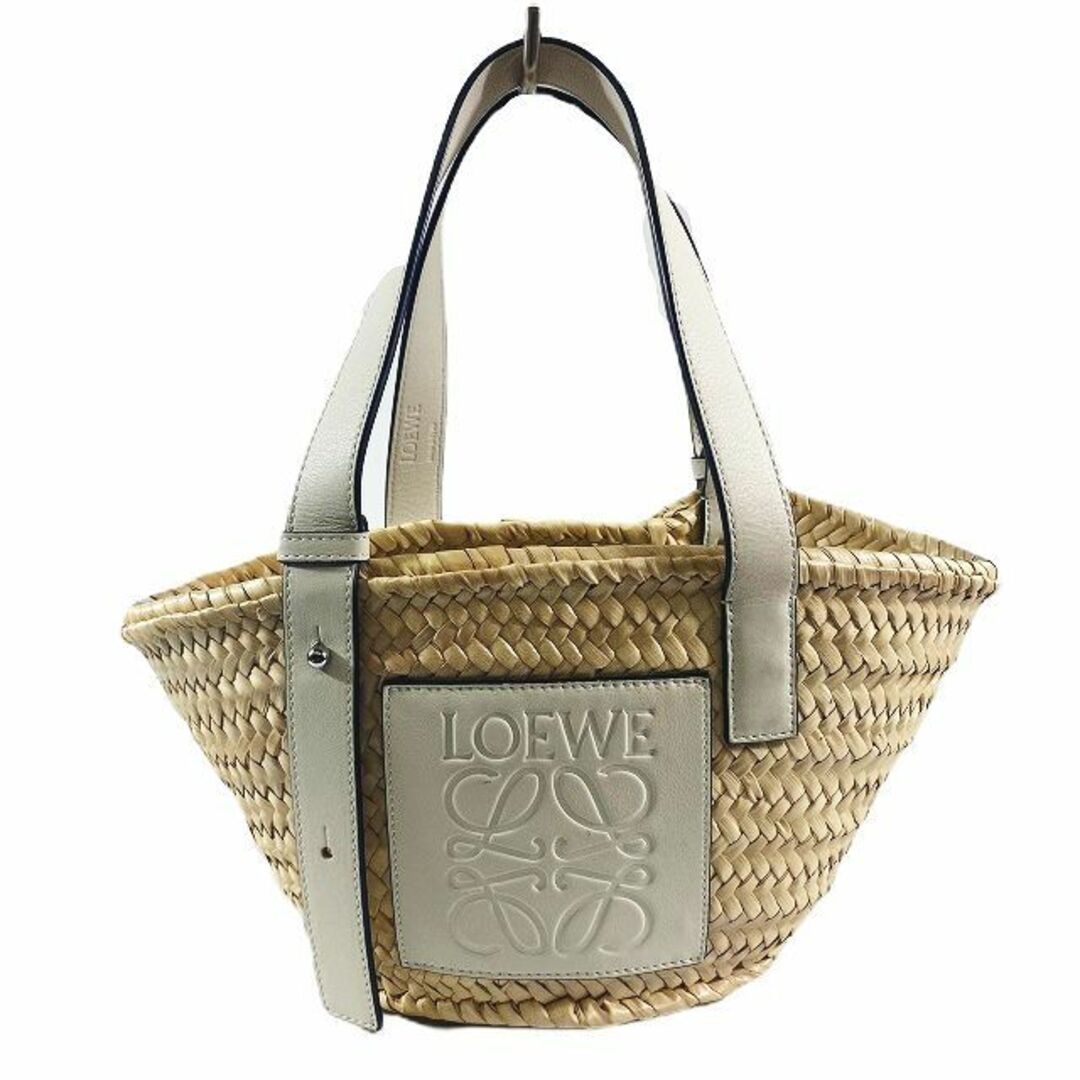 ロエベ LOEWE  バスケット スモール かごバッグ ハンドバッグ ラフィア