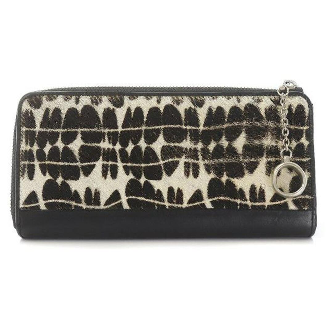ヒロコハヤシ HIROKO HAYASHI 長財布 L字ファスナー ハラコ - 長財布