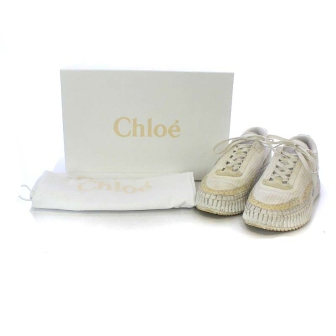 Chloe(クロエ)のクロエ CHC22S579Y 0101 NAMA SNEAKERS 39 白 レディースの靴/シューズ(スニーカー)の商品写真