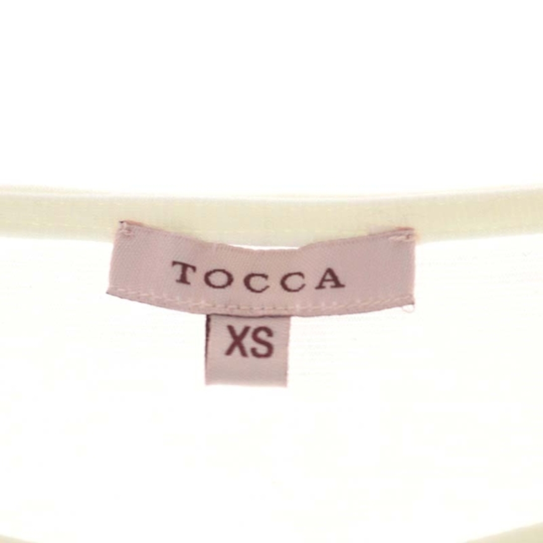 TOCCA(トッカ)のトッカ TOCCA リボン ノースリーブ カットソー XS ホワイト 白 レディースのトップス(カットソー(半袖/袖なし))の商品写真