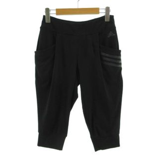 アディダス(adidas)のadidas パンツ climalite クロップド丈 3本ライン 黒 S(その他)