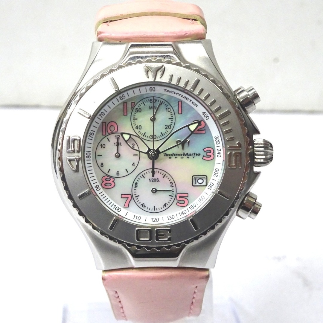 テクノマリーン 腕時計 スポーツ クロノグラフ TMCX07 ピンク シェル Ft591171