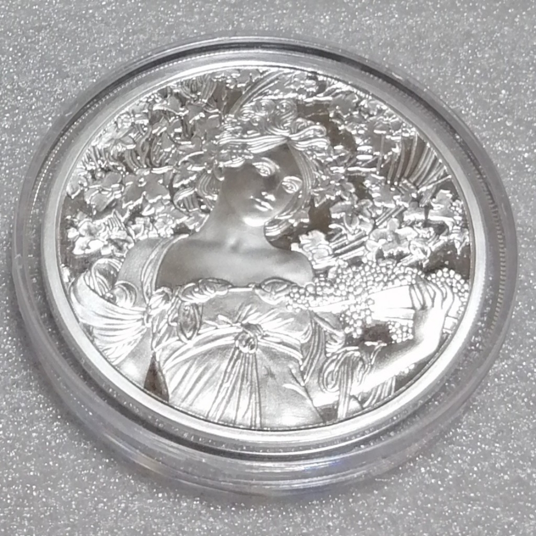 アメリカ アルフォンス・ミュシャ 銀 ラウンド 純銀 銀貨 6枚セット プルーフ