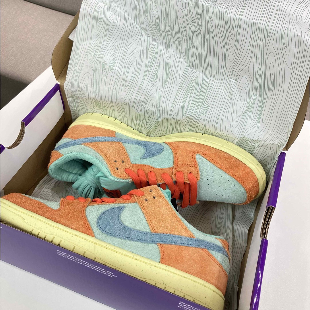 Nike SB Dunk  “Orange and Noise Aqua”