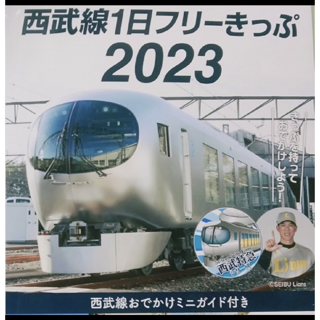 埼玉西武ライオンズ(サイタマセイブライオンズ)の西武線1日フリー切符　平良投手(拝島駅)　西武ライオンズ エンタメ/ホビーのタレントグッズ(スポーツ選手)の商品写真