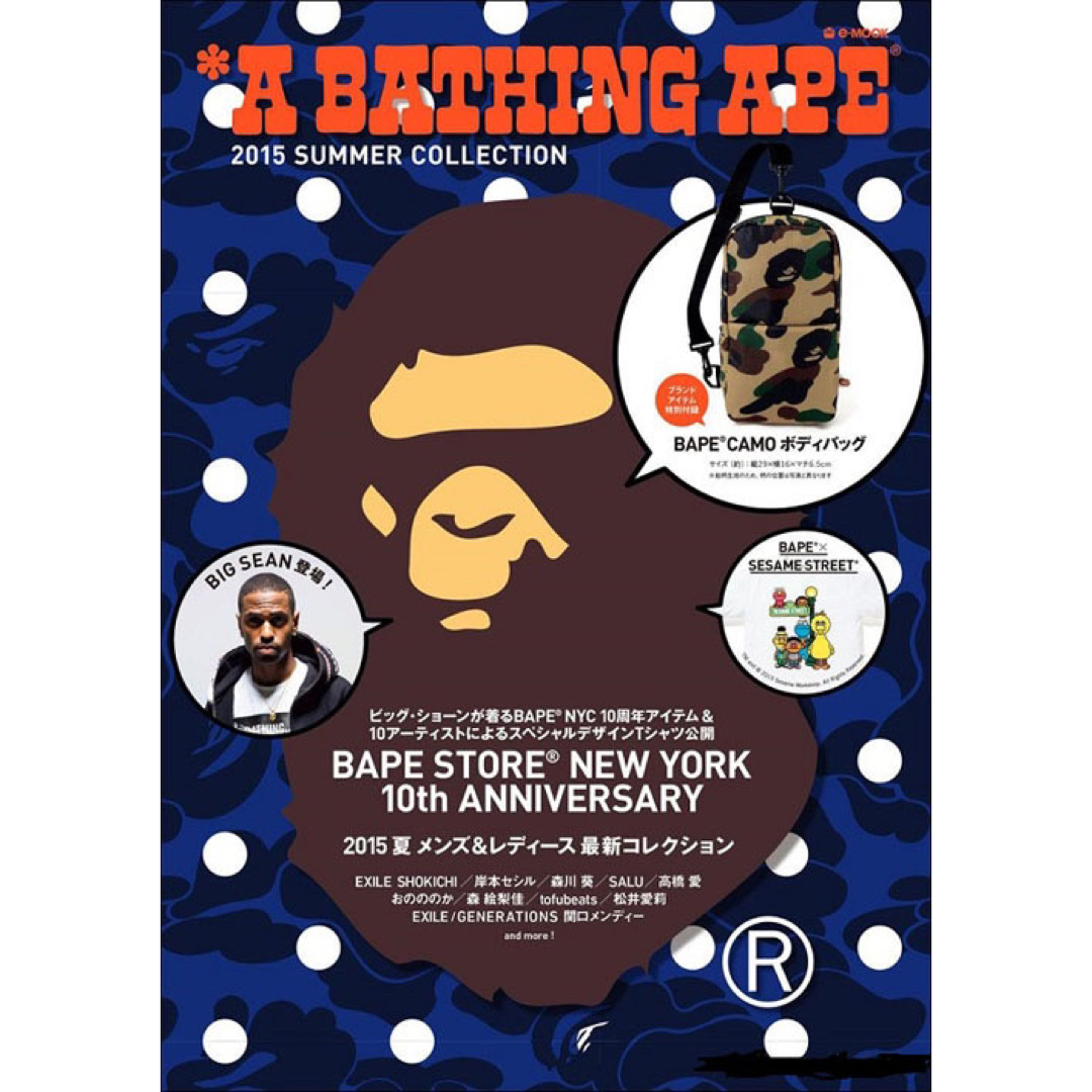 A BATHING APE(アベイシングエイプ)のBAPE◆A BATHING APE／迷彩カモ◆ボディバッグ◆付録品ノベルティ メンズのバッグ(ボディーバッグ)の商品写真