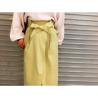 ダブルクローゼット(w closet)の新品今期春物＊ラップスカート(ひざ丈スカート)