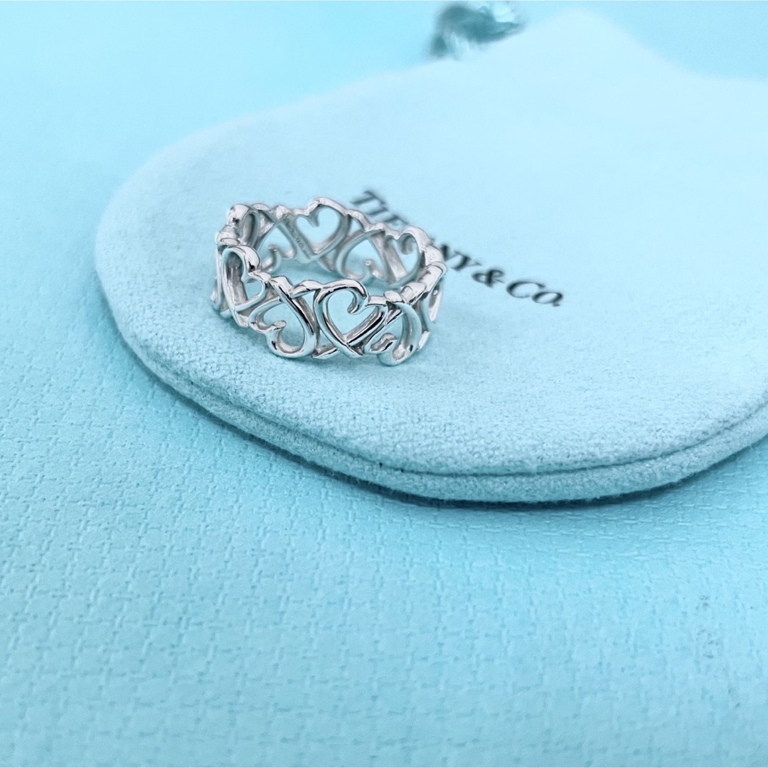 【Tiffany & Co.】ラビング ハート バンドリング シルバー925