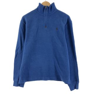 ラルフローレン(Ralph Lauren)の古着 ラルフローレン Ralph Lauren POLO by Ralph Lauren コットンニットハーフジップセーター メンズM /eaa369939(ニット/セーター)