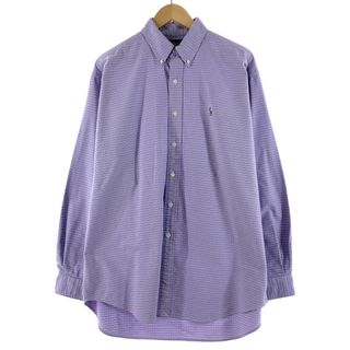 ラルフローレン(Ralph Lauren)の古着 ラルフローレン Ralph Lauren BLAKE 長袖 ボタンダウンチェックシャツ メンズXXL /eaa369134(シャツ)