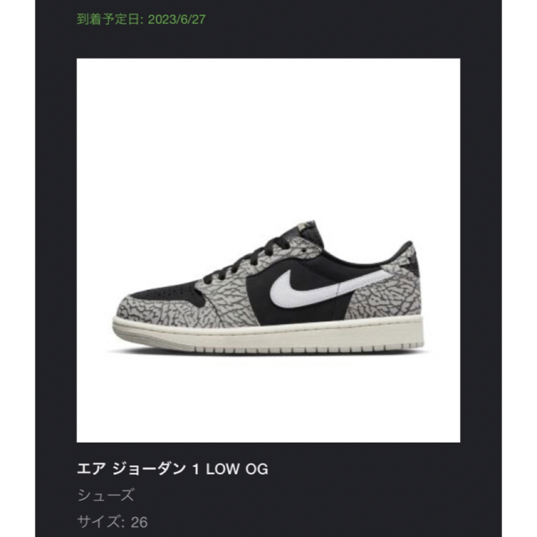 NIKE(ナイキ)のCOOL!! Nike Air Jordan 1 Black Cement メンズの靴/シューズ(スニーカー)の商品写真