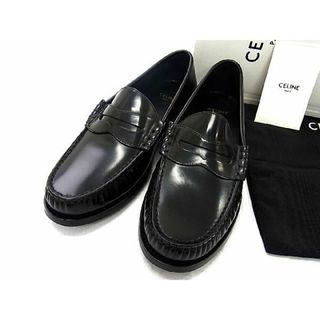 セリーヌ(celine)の■新品■未使用■ CELINE セリーヌ レザー ローファー 表記サイズ37(日本サイズ 約23.5cm) 靴 シューズ レディース ブラック系 AP2736 (ローファー/革靴)