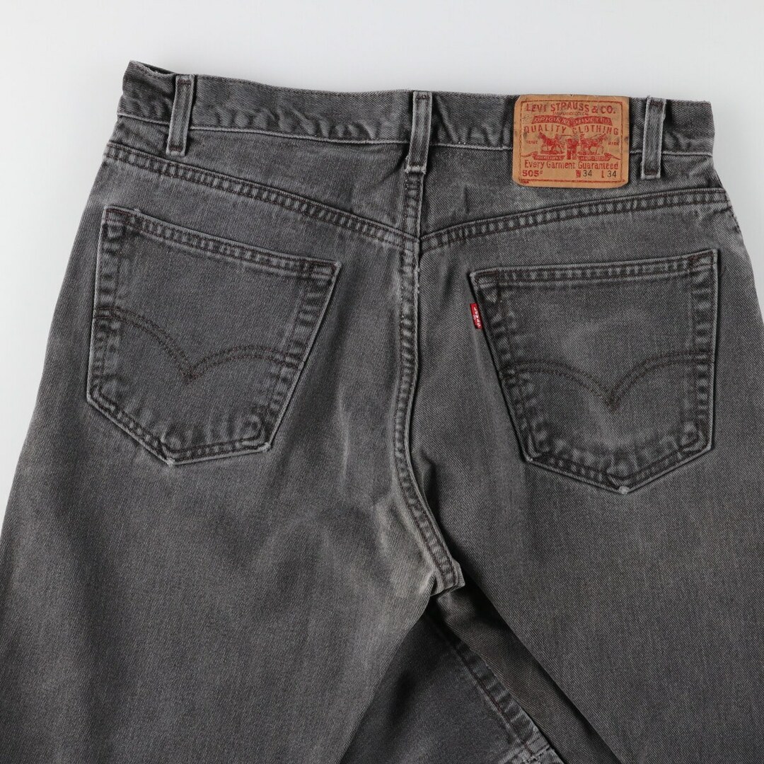 Levi's - 古着 リーバイス Levi's 505 ブラックジーンズ テーパード ...