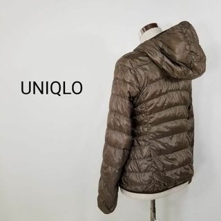 ユニクロ(UNIQLO)のユニクロUNIQLOレディースLウルトラライトダウンパーカー濃茶(ダウンジャケット)