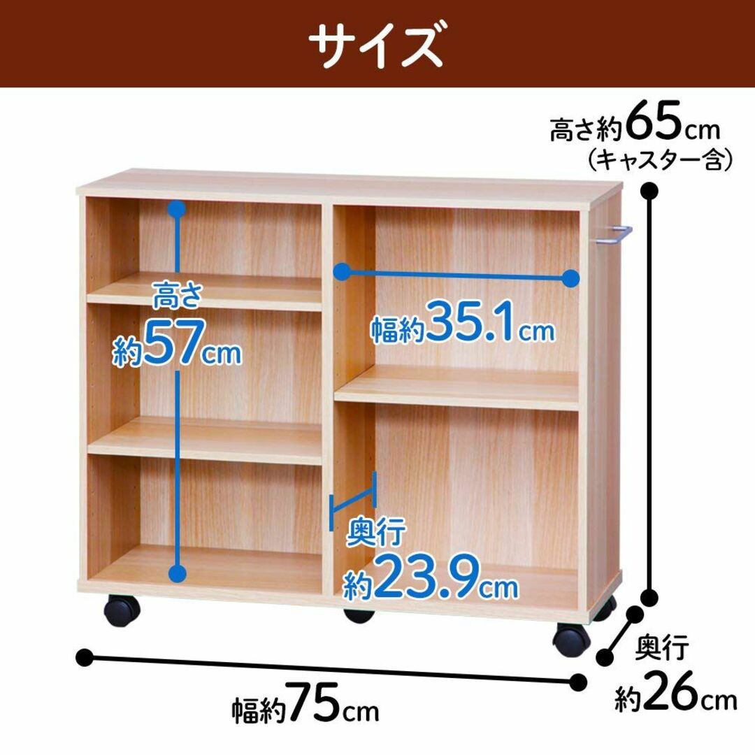 アイリスオーヤマ 棚 キッチンワゴン カート 収納 おしゃれ 調味料 ...