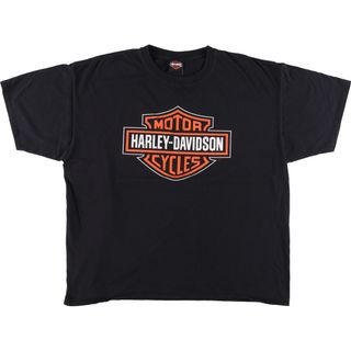 ハーレーダビッドソン(Harley Davidson)の古着 ハーレーダビッドソン Harley-Davidson 両面プリント モーターサイクル バイクTシャツ メンズXXL /eaa369201(Tシャツ/カットソー(半袖/袖なし))