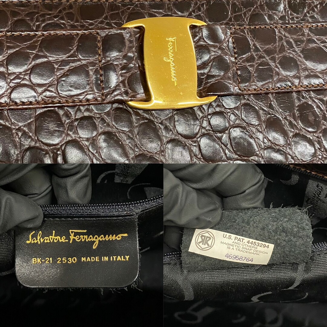 【美品】Ferragamo フェラガモ ヴァラ トートバッグ 21 2530