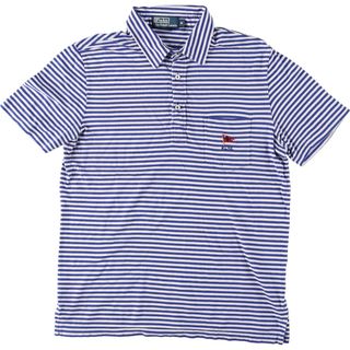 ラルフローレン(Ralph Lauren)の古着 ラルフローレン Ralph Lauren POLO by Ralph Lauren 半袖 ボーダー ポロシャツ レディースM /eaa369119(ポロシャツ)