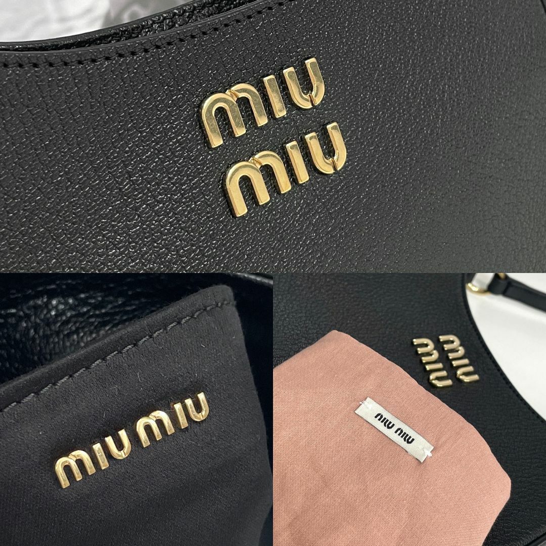 miumiu - 美品 ミュウミュウ マドラスレザー ショルダーバッグ