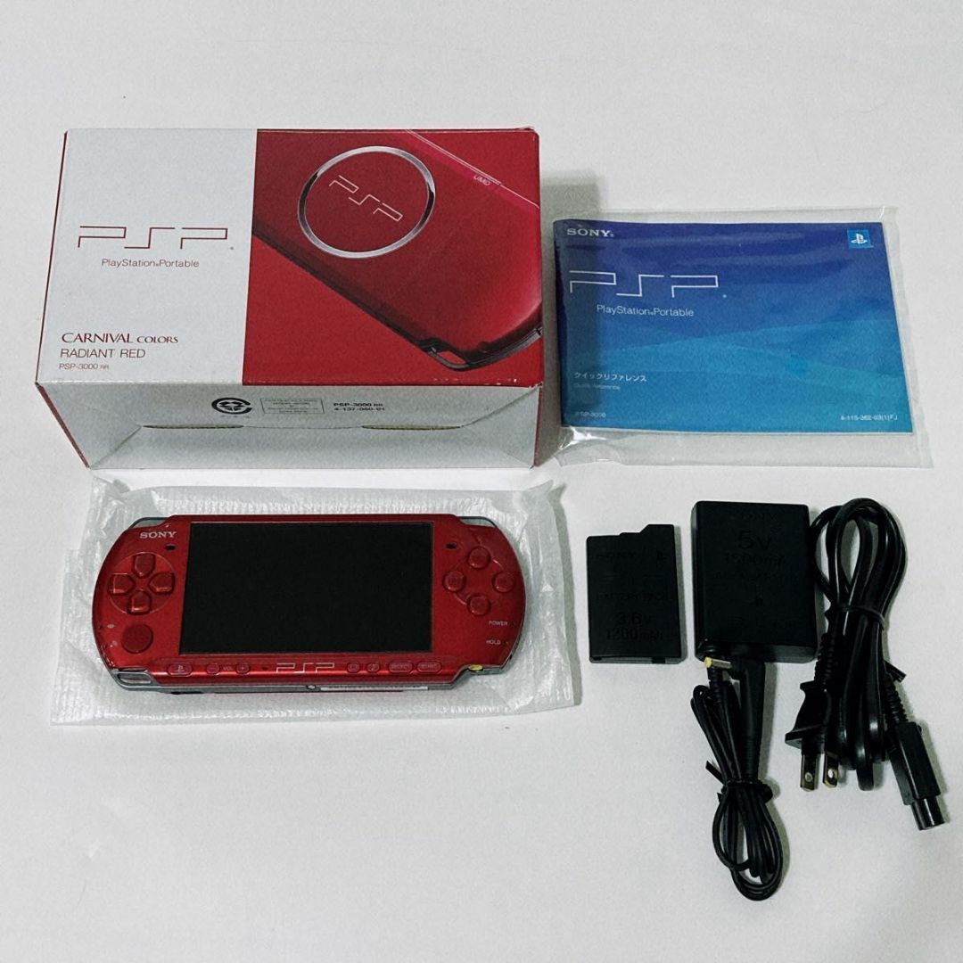 【極美品】PSP-3000 RR ラディアントレッド 純正付属品完備 | フリマアプリ ラクマ