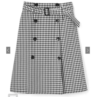 GRL グレイル ベルト付ギンガムチェックトレンチデザインスカート[ac594]