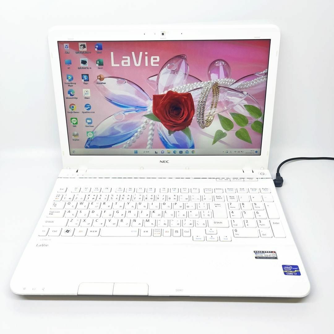 NEC - NECノートパソコン/Core i7/Windows11/SSD/オフィス付の通販 by