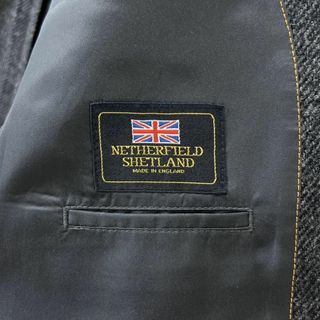 英国製 高級生地 NETHERFIELD SHETLAND テーラードジャケット