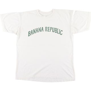 バナナリパブリック(Banana Republic)の古着 90年代 バナナリパブリック BANANA REPUBLIC 半袖 プリントTシャツ メンズL ヴィンテージ /eaa371250(Tシャツ/カットソー(半袖/袖なし))