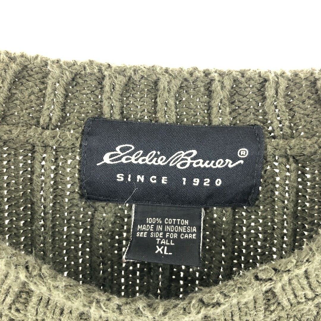 エディーバウアー Eddie Bauer ライン入り コットンニットセーター メンズXL /eaa356443 2