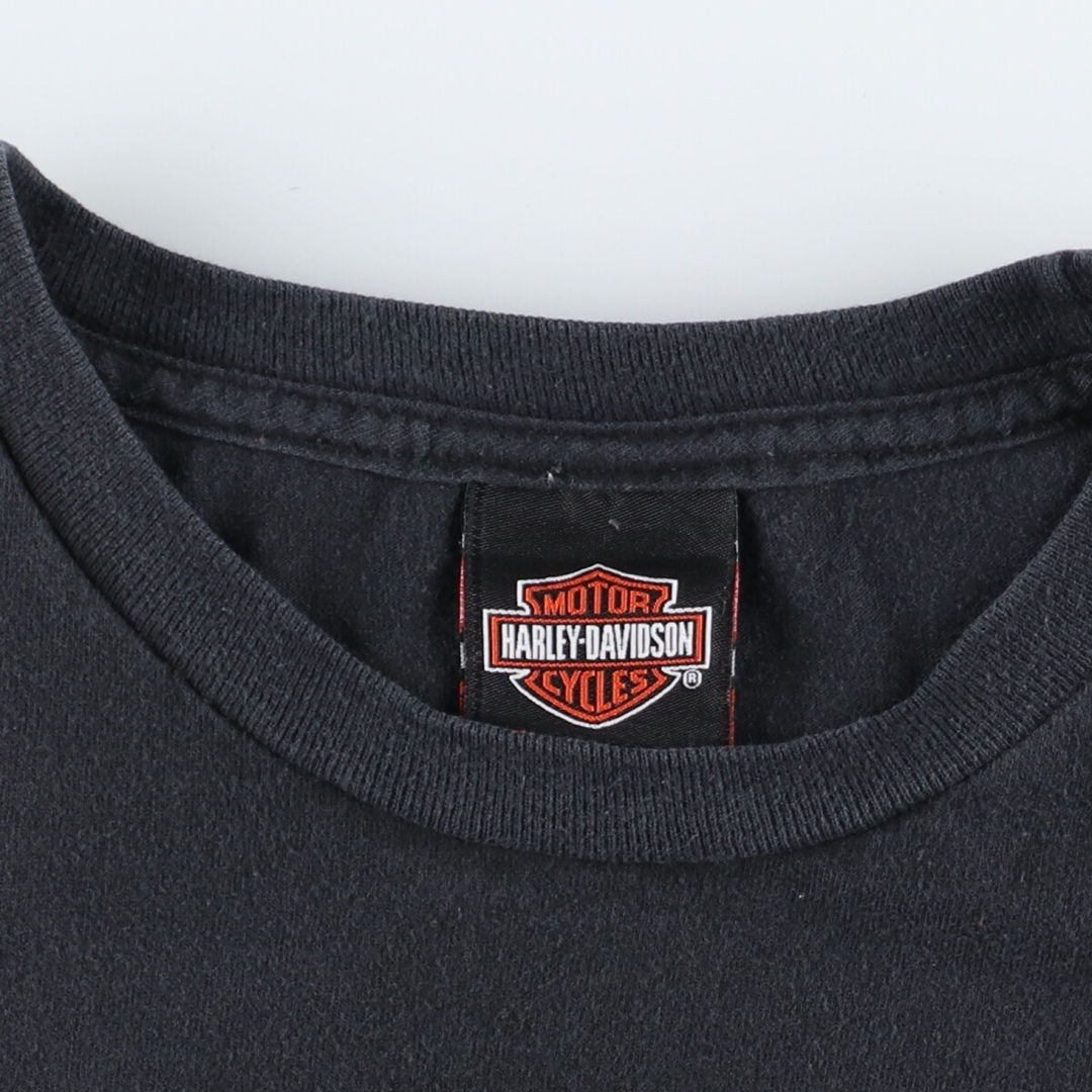 Harley Davidson(ハーレーダビッドソン)の古着 ハーレーダビッドソン Harley-Davidson 両面プリント モーターサイクル バイクTシャツ メンズXL /eaa369208 メンズのトップス(Tシャツ/カットソー(半袖/袖なし))の商品写真