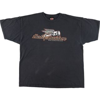 ハーレーダビッドソン(Harley Davidson)の古着 ハーレーダビッドソン Harley-Davidson 両面プリント モーターサイクル バイクTシャツ メンズXL /eaa369208(Tシャツ/カットソー(半袖/袖なし))