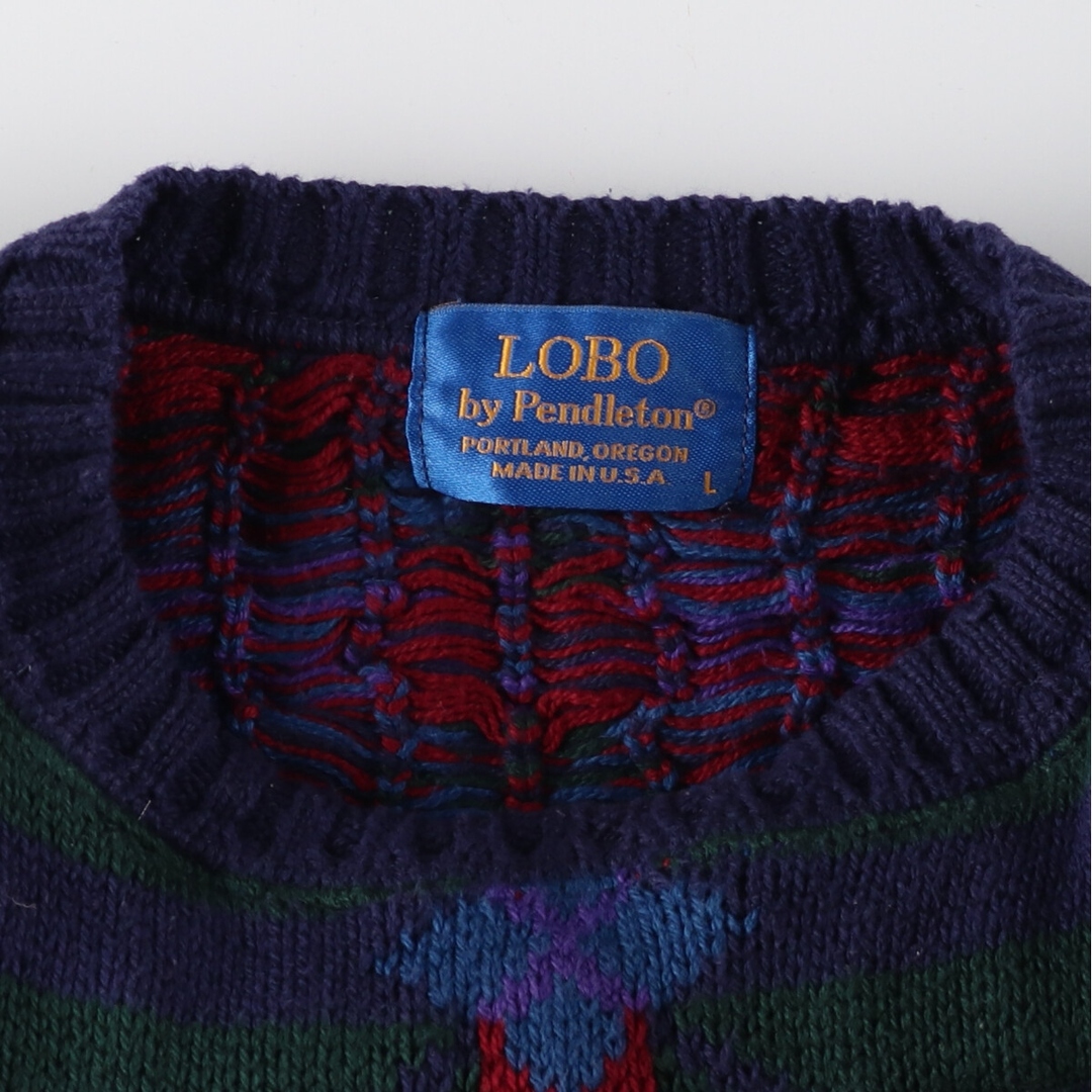 PENDLETON - 古着 90年代 ペンドルトン PENDLETON LOBO 総柄 コットン